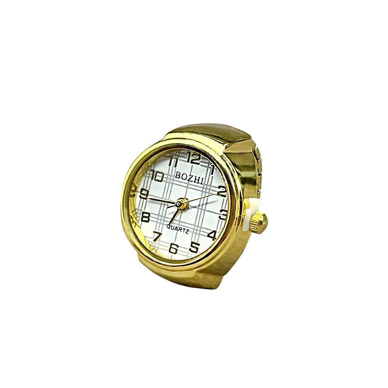 Ring Watch Simple Gold And Silver Shell All-Match Ring Watch