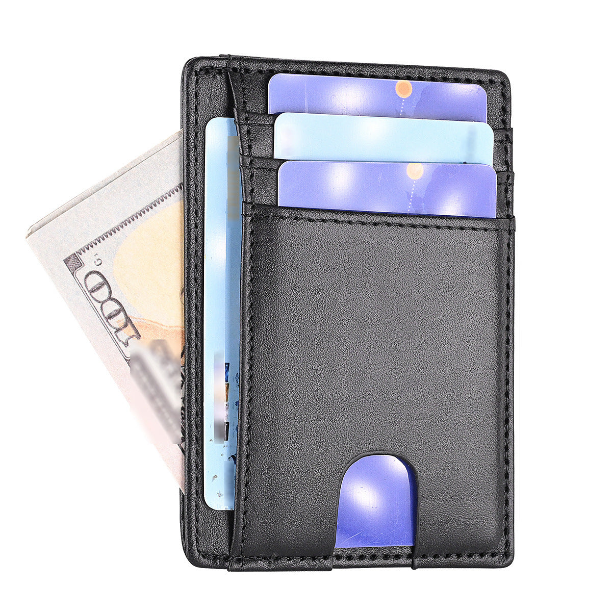 Multiple Card Slots Men's First Layer Cowhide Wallet