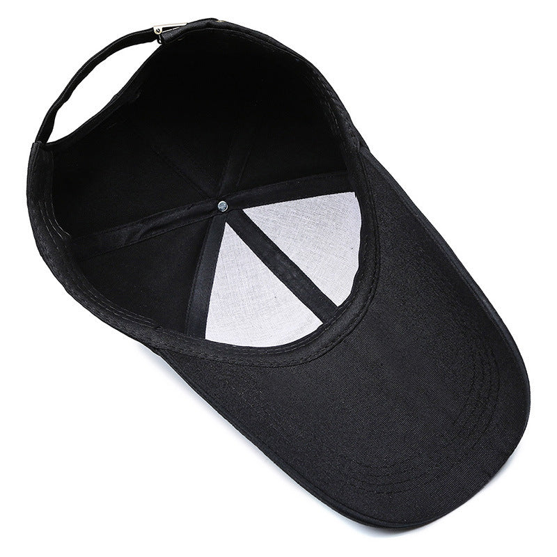 Autumn Simple Stick M Ball Cap Female Outdoor Fishing Lengthened Brim